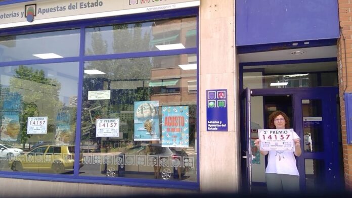 Administración de Lotería de Guadalajara que ha repartido el 14.157. este 30 de julio de 2022.