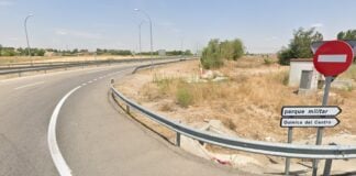 Entrada al tramo afectado por los cortes en la carretera de los polígonos. (Foto: Google Maps)