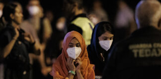 Llegada de refugiados afganos a la base de Torrejón. Algunos de ellos han sido derivados a Guadalajara. (Foto: EP)