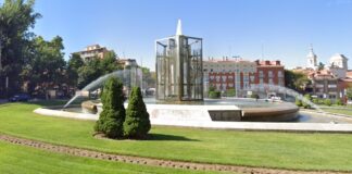 Las fuentes de Guadalajara también se apagarán a las diez de la noche Fuente de la glorieta de Bejanque, en Guadalajara. (Foto: Google Maps)
