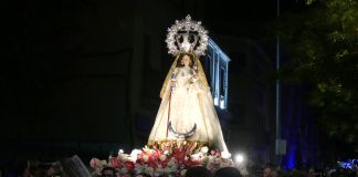 Imagen de la Virgen de la Antigua, en la procesión de 2022. (Foto: La Crónic@)