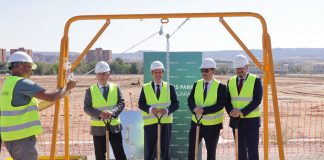 Primera piedra de Prologis en Guadalajara, el 21 de septiembre de 2022.