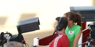 Cámara de CMM en la plaza de toros de Guadalajara en 2022. (Foto: La Crónic@)