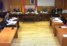Vista general de la sala de la Audiencia Provincial en el inicio del juicio. (Foto: La Crónic@ / TSJCLM)