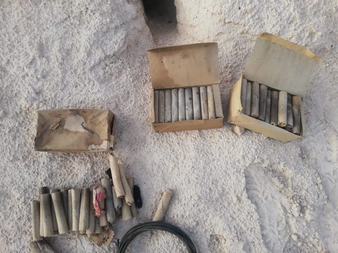 Explosivos encontrados en una casa de Ruguilla en octubre de 2022. (Foto: Guardia Civil)