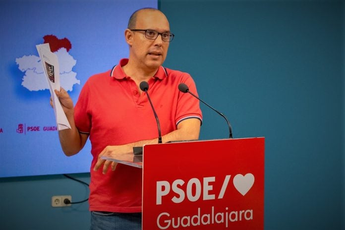 Pablo Bellido, durante sus declaraciones en Guadalajara el 6 de octubre de 2022.