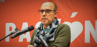 Bellido, ante el Comité Provincial del PSOE de Guadalajara el 12 de noviembre de 2022.