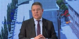 García-Page durante su intervención en Guadalajara el 23 de noviembre de 2022. (Foto: JCCM/La Crónic@)