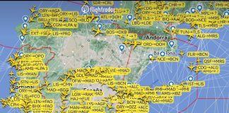 Las restricciones de vuelos sobre parte de España, incluida la vertical de Guadalajara, han sido evidentes este viernes por culpa de la caída de un cohete chino.