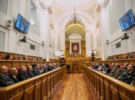 Acto del Día de la Constitución celebrado el 5 de diciembre de 2022 en las Cortes de Castilla-La Mancha.