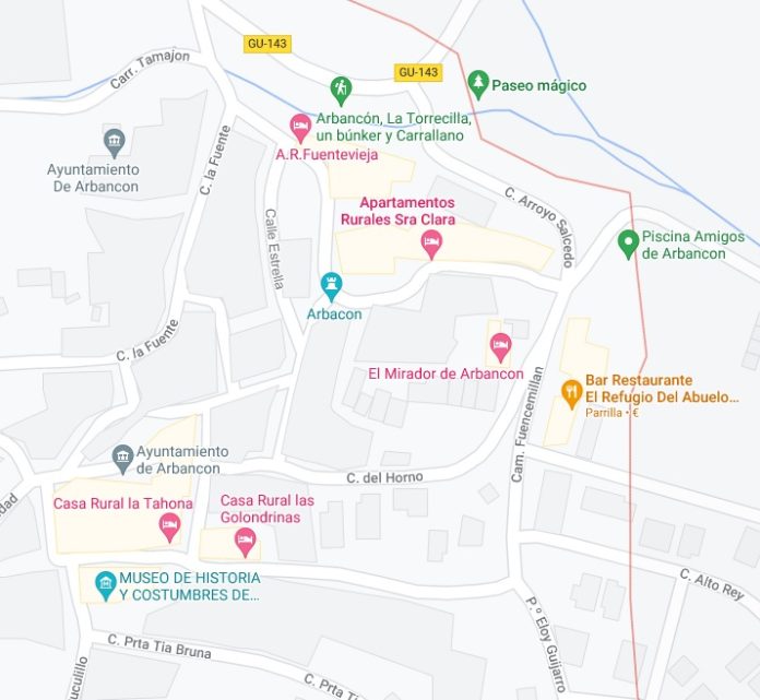 Actividad destacada por Google Maps en Arbancón.