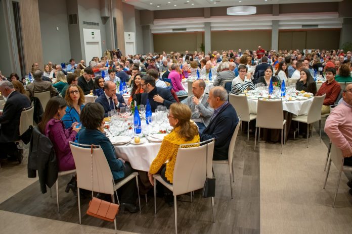 Cena de Navidad del PSOE de Guadalajara el 16 de diciembre de 2022.