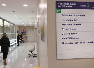 Interior del centro de salud de Cifuentes el 29 de diciembre de 2022, día de su apertura.