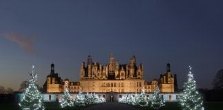 Exterior del castillo de Chambord en la Navidad de 2022. (Foto: Leonard de Serres)
