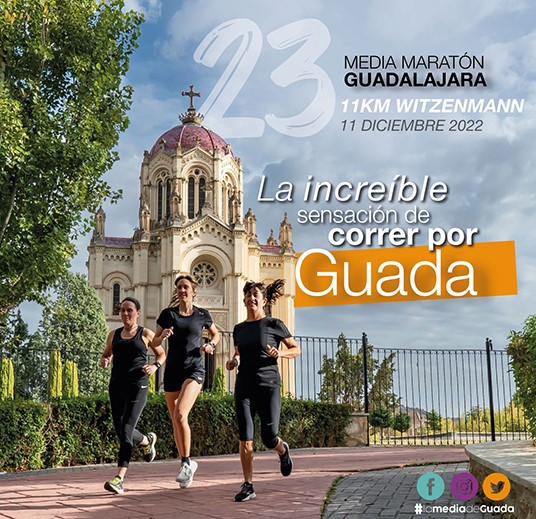 Cartel de la Media Maratón de Guadalajara del 2022.