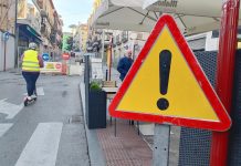 A partir de ahora, la calle Miguel Fluiters estará cortada al tráfico en toda su extensión en , al menos, dos meses. (Foto: La Crónic@)