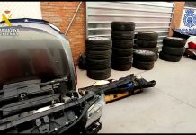 La veintena de coches de alta gama se desguazaron para la venta de sus piezas en Internet.