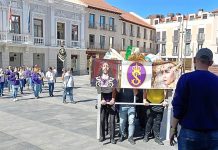 Ensayo de la cofradía de la Esclavitud de Nuestro Padre Jesús Nazareno el 12 de marzo de 2023 en Guadalajara. (Foto: La Crónic@)
