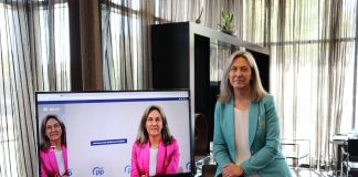 Guarinos, en la presentación de su web y redes sociales para la campaña electoral de las municipales de 2023.