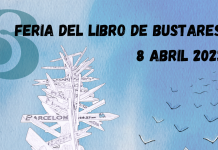 Cartel anunciador de la Feria del Libro de Bustares 2023.
