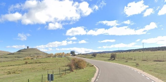 Alrededores de Galve de Sorbe, en cuyas carreteras se empezará a probar este sistema de transporte bajo demanda a finales de abril. (Foto: Google Maps)