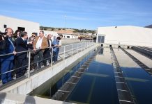 Inauguración de la Tubería Manchega el 29 de marzo de 2023.