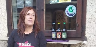 Judith Iturbe produce su cerveza artesana desde Milmarcos.