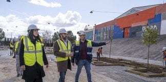 Obras del Learning Center de Azuqueca, que incluyen 64 plazas de aparcamiento.