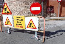 Las señales advierten ya de las obras en estas céntricas calles de Guadalajara. (Foto: La Crónic@)