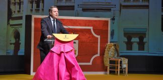 Page, en el acto en Albacete en el que ha vuelto a defender las corridas de toros.