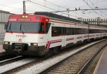 Tren de Cercanías con destino a Guadalajara, en una imagen de archivo.