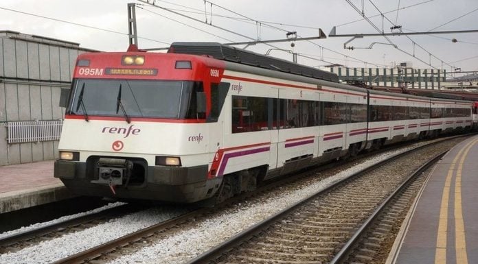 Tren de Cercanías con destino a Guadalajara, en una imagen de archivo.