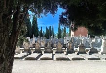 Uno de los patios históricos del cementerio de Guadalajara. (Foto: La Crónic@)