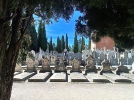 Uno de los patios históricos del cementerio de Guadalajara. (Foto: La Crónic@)