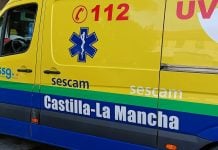 Ambulancia del SESCAM en abril de 2023. (Foto: La Crónic@)
