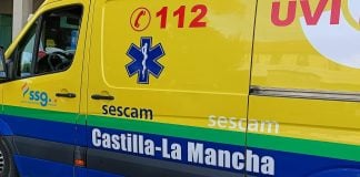 Ambulancia del SESCAM en abril de 2023. (Foto: La Crónic@)