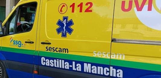 Ambulancia del SESCAM en abril de 2023. (Foto: La Crónic@)