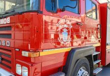 Camión del parque de bomberos de Guadalajara, en abril de 2023. (Foto: La Crónic@)