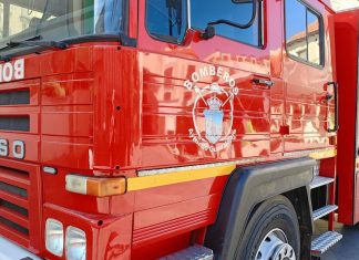 Camión del parque de bomberos de Guadalajara, en abril de 2023. (Foto: La Crónic@)
