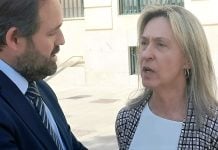 Guarinos pierde un cargo en el PP Guarinos y Paco Núñez este martes en Guadalajara. (Foto: La Crónic@)