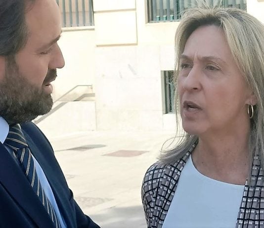 Guarinos y Paco Núñez este martes en Guadalajara. (Foto: La Crónic@)