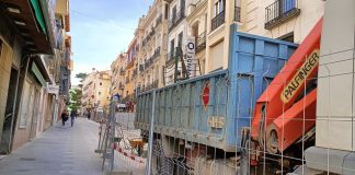 Estado de la calle Miguel Fluiters en la tarde del 3 de abril de 2023. (Foto: La Crónic@)