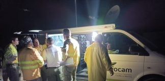 Los medios terrestres siguen luchando esta noche para controlar el incendio declarado en Ocentejo, en el Alto Tajo.