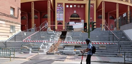 Obras de la Red de Calor en Guadalajara en 2023. (Foto: La Crónic@)