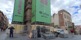 Para tirar el "Maragato" hace falta un segundo andamio, que facilite los trabajos. (Foto: La Crónic@)