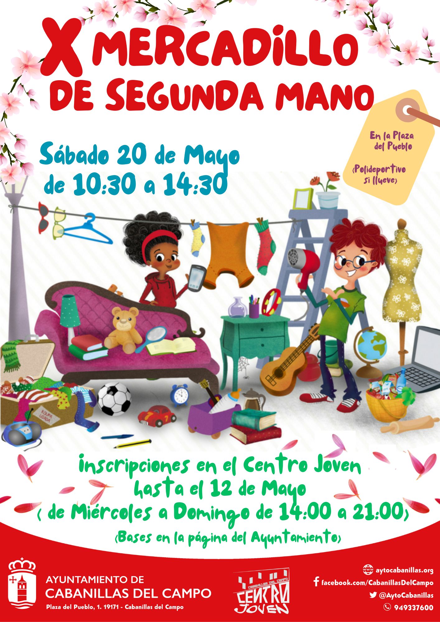 Mercadillo de segunda mano de Cabanillas.