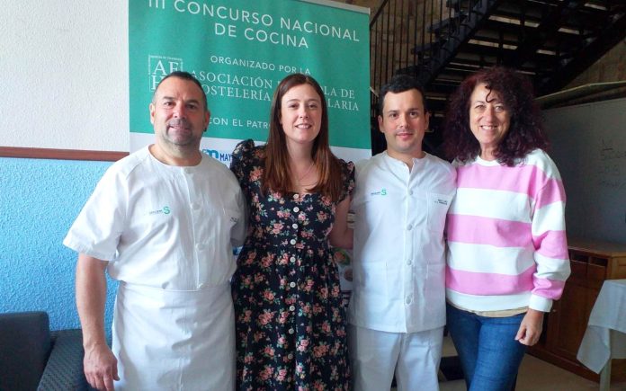 Equipo que ha participado por parte del Hospital de Guadalajara en el III Concurso Nacional de Cocina dirigido a profesionales del ámbito sociosanitario de toda España.