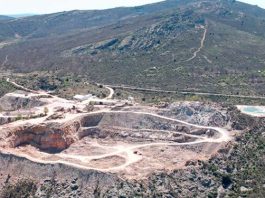Actual mina próxima a Naharros, pequeño pueblo de la comarca de Atienza.