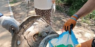 Ejemplo de basura encontrada a la orilla del río Henares el 18 de junio de 2023.