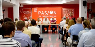 Reunión del Comité Provincial del PSOE de Guadalajara el 18 de junio de 2023.